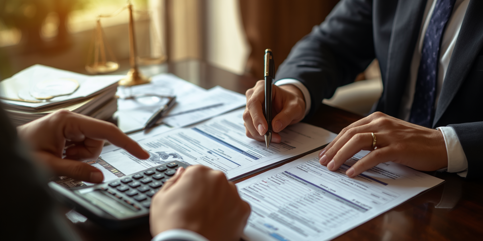 Executor reviewing Premium Bonds and estate documents after someone has died